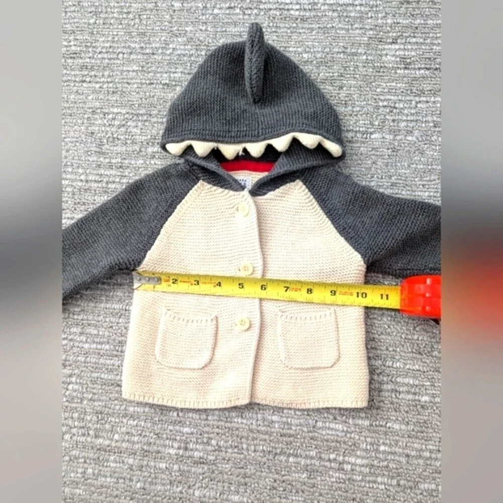 Baby GAP (3-6 Months) Knit Button Down Shark Sweater/Jacket